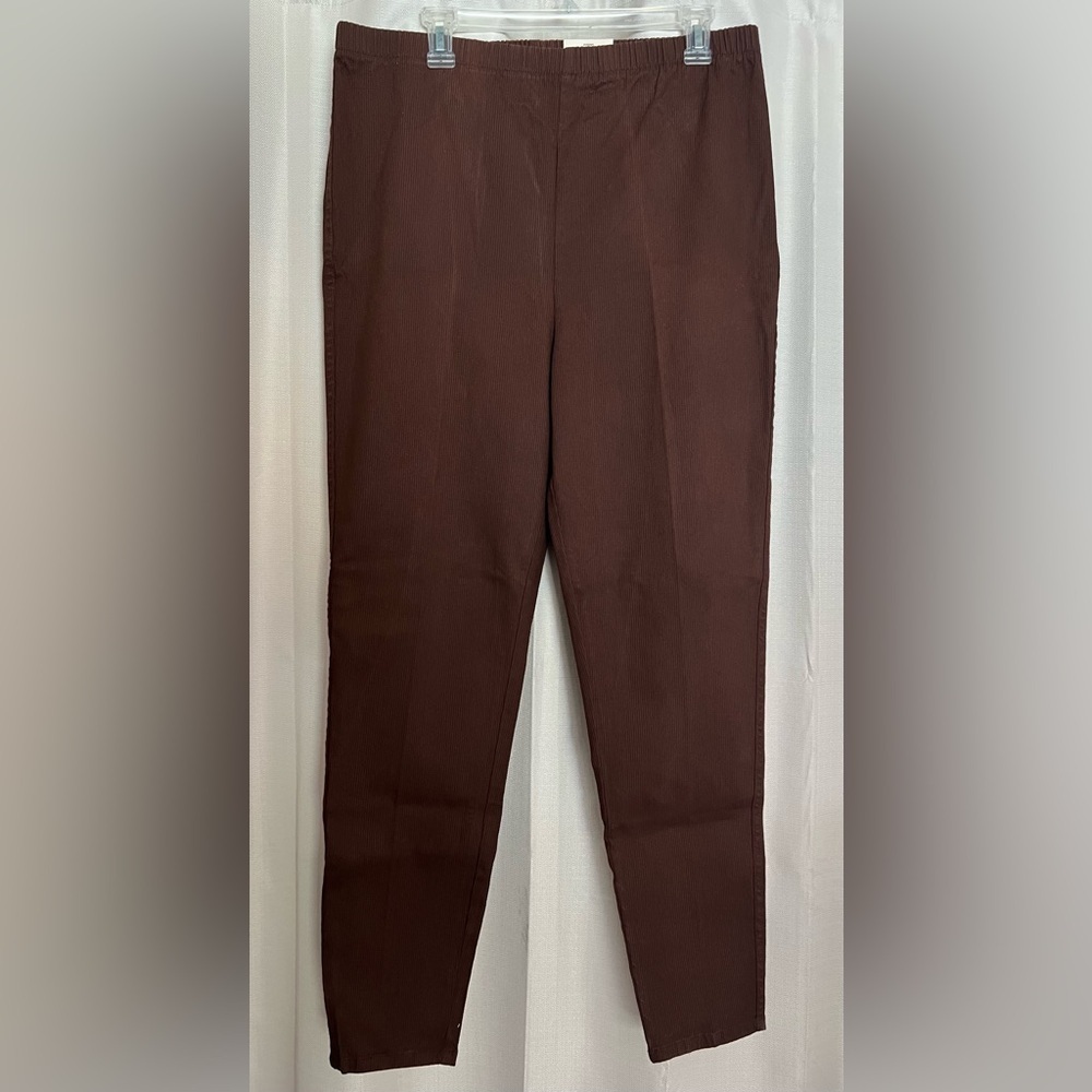 Faded Glory Must Brown Stretch Denim Leggings XL NWT 30.5” Inseam